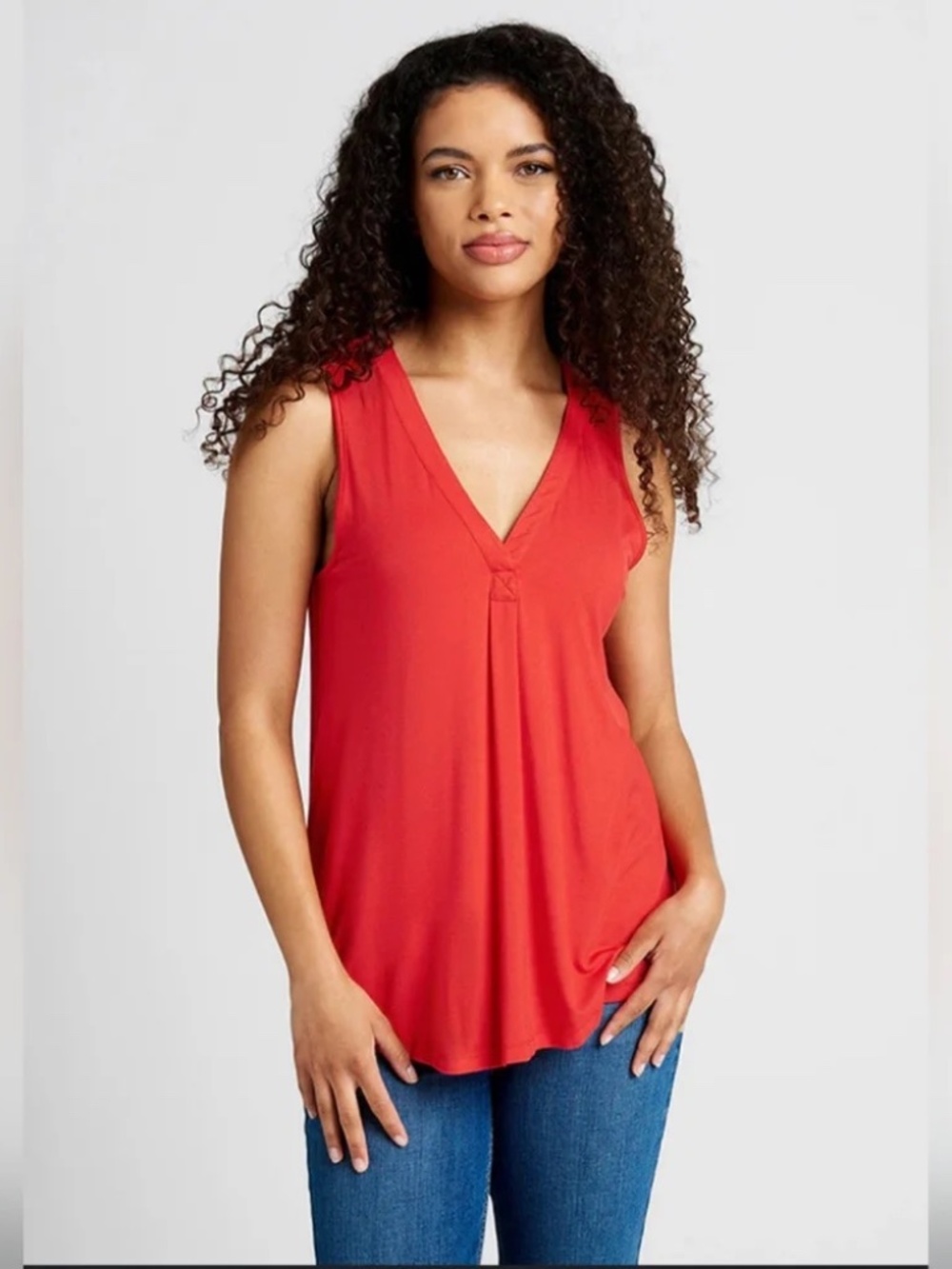 ModCloth Red Sleeveless Top Large